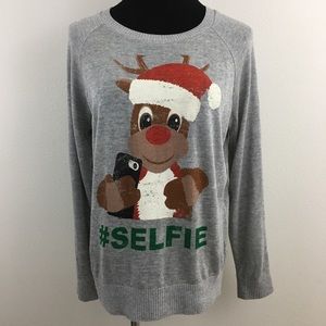 Ruldolph #SELFIE Sweater Top
